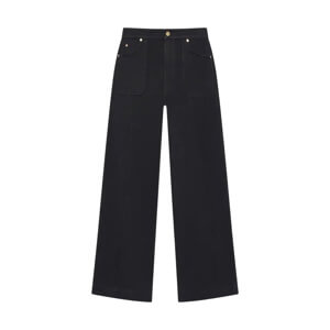 Mint Velvet Black Wide Leg Jeans